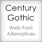 century gothic web font kit